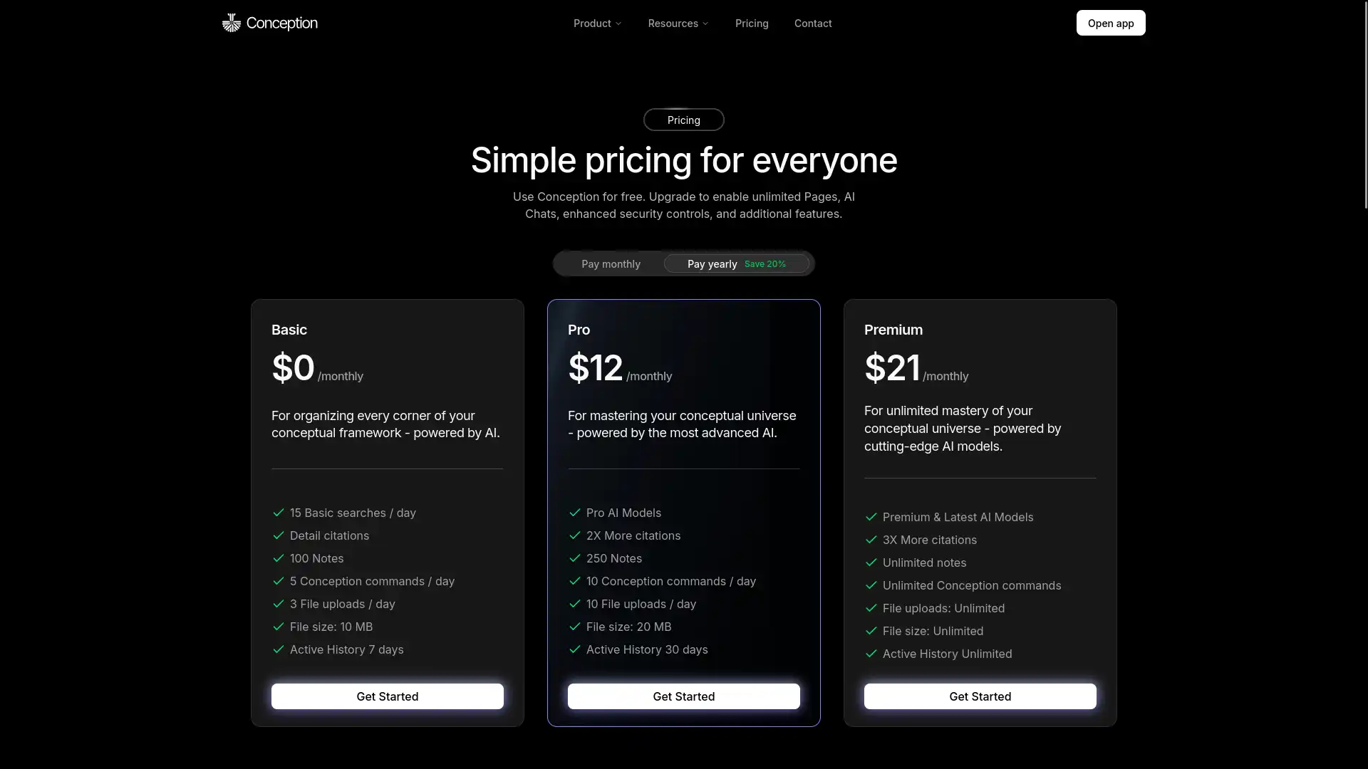Transparent Pricing with Plan Toggle screenshot 1